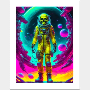 Skull Spaceman Posters and Art